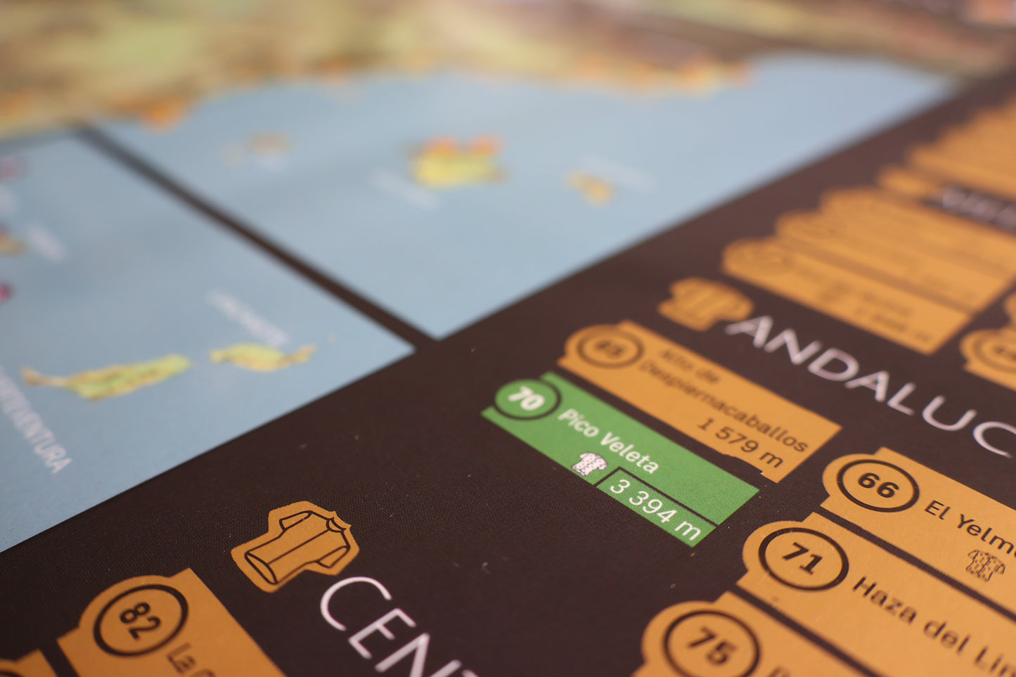 100 Puertos Icónicos – rowerowa mapa zdrapka Hiszpanii