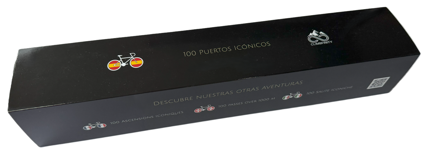 100 Puertos Icónicos – rowerowa mapa zdrapka Hiszpanii 