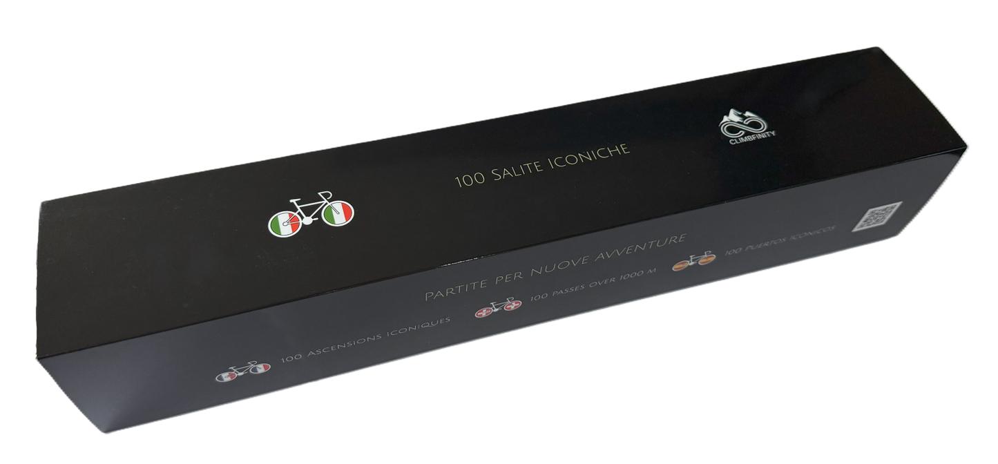 100 Salite Iconiche - Carte à gratter cycliste Italie